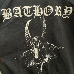 Bathory men’s size large shirt. Black metal